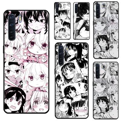 Lindo Kawaii Japón Chicas Harajuku Para OPPO A15 A83 A91 A93 A1K A3S A5S A52 A72 A54 A74 A94 A31 A5 A9 A53S 2020 Funda de Teléfono