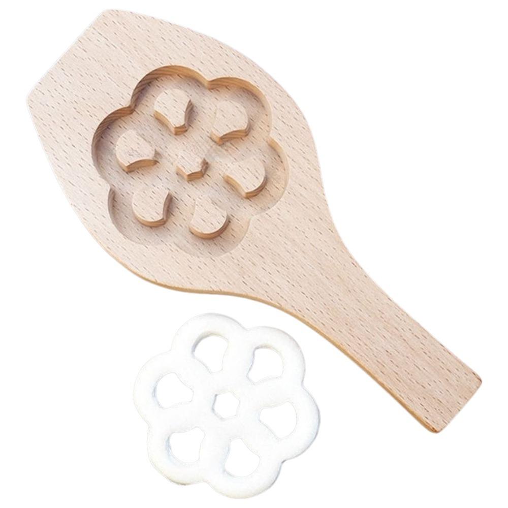 

Wooden Sugar Ring Mold Flower Shape Pastry Making Tool DIY Snack Mold Baking Accessories Style 3