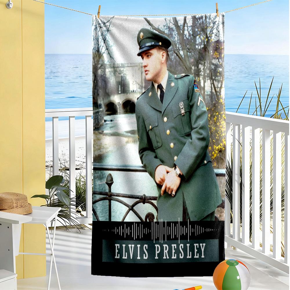 Elvis Presley Legend Beach Towel Super Soft Microfiber Quickdry Fabric Comfortable Lightweight