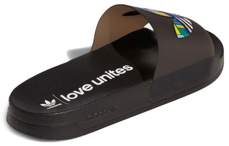 adidas Adilette Badeschuhe 'Pride - Core Black' FY9017