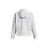 Under Armour Solid Color Letter Print Zip Jacket Women Jackets White 1369889-100