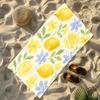 Zitrone Floral Sommer Strandtuch Gemustert Sonnenschutz Und Winddicht Geeignet Für Schwimmbad Camping Reisen