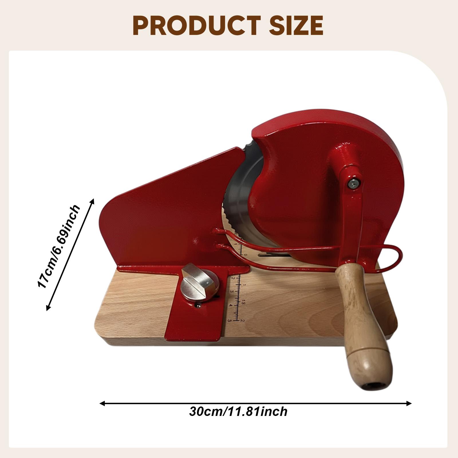 

Manual Bread Slicer Hand Crank Bread Cutter Adjustable Thickness Evenly Slicing for Homemade Commercial Sourdough Toast Sausage