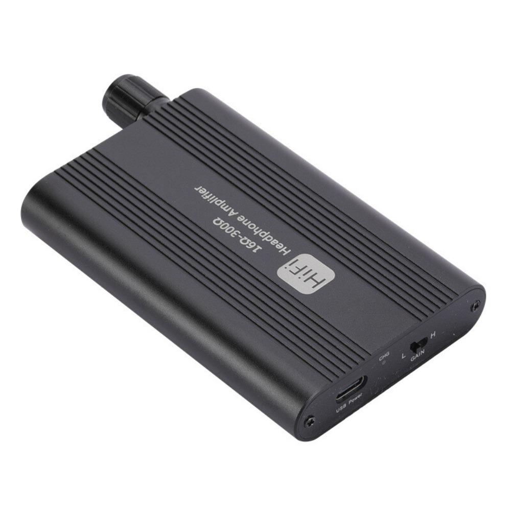 Portable HiFi Headphone Amplifier Amp 3.5mm Headset Amplifier Two-Stage GAIN