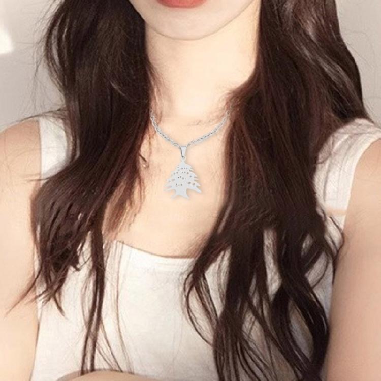 Elegant Lebanese Emblem Pendant Necklace Stylish Lebanese Emblem Necklace Accessory Adds A Touch Of Elegances To Outfits