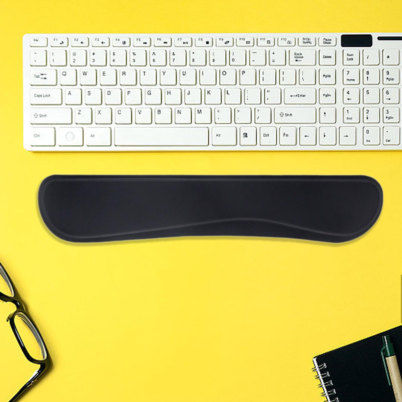 

Подставка для запястья клавиатуры, противоскользящая, для компьютерного стола для машинистки чёрный