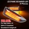 2PCS Led Dynamic Side Marker Turn Signal Light Sequential Blinker For Opel Astra J Astra J K Zafira C Insignia B Grandland XTurn Signal 2