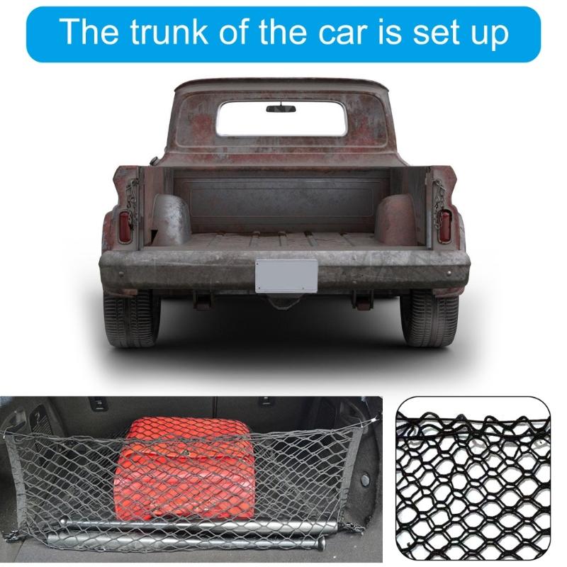 Universally Mesh Cargo Net Car Storage Net Wall Sticker Organizer Pouches Bag Storage Mesh Net for Car Trunk Storage