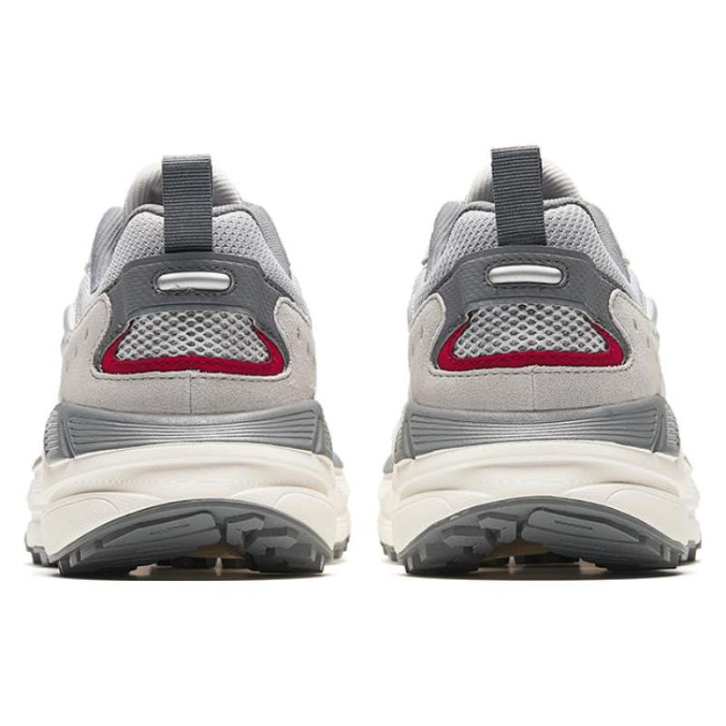 Anta Engine Shock Absorbers Slip Resistant Abrasion Resistant Low top Casual Shoes Men's Silver Sneakers 112348863-3
