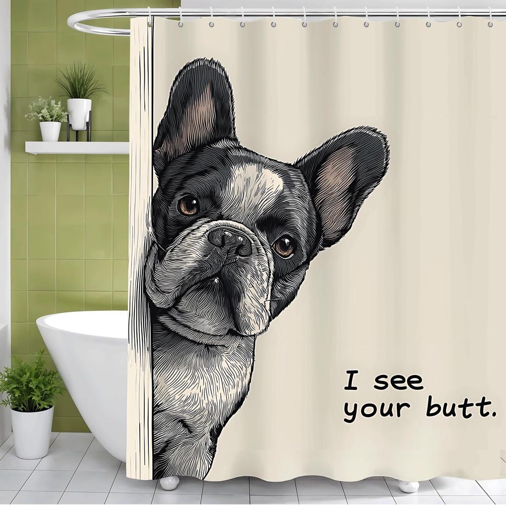 Flowers Butterflies Shower Curtain with Hooks Bathroom Curtain Decor Shower Curtain Waterproof Machine Washable