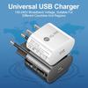 PD Fast Charger 20W with EU/US/UK Travel Adapter for Mobile Phones