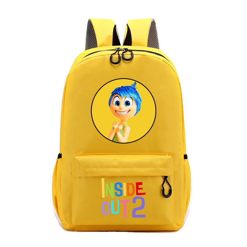 Inside Out 2 Joy Sadness Backpack Boys Girls Child Cartoon Anime Knapsack Cute Student Schoolbag Canvas Bag Kids Gifts