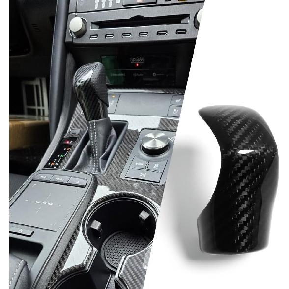 Carbon Fiber Gear Shift Knob Cover for Lexus IS200 IS300 IS350 IS500 F Sport 2014-2018-2021 2022,for Lexus ES350 RC30 NX300 RX350 RX450 Interior Trim