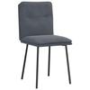 VidaXL Chaises à manger lot de 2 Gris foncé Velours, chaise, chaise de salon, chaise d'accent, chaise de cuisine, siège de 4101310