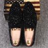 Mode Weiche Mokassins Streetstyle Herren Slipper Kleidschuhe Mode Flats Punk Stil Herren Loafer Design Männlich Lässige Friseurschuhe