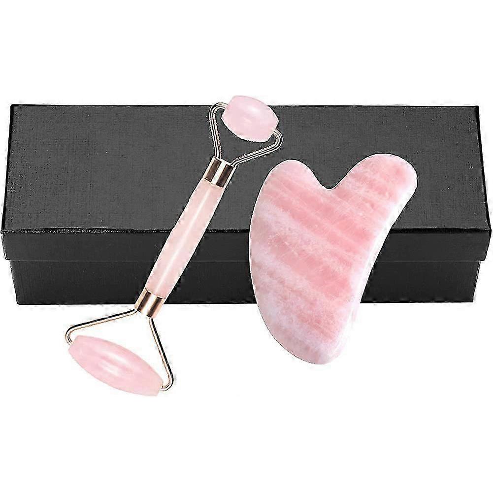 Jade Roller Gua-Sha Face Gua Sha Rose Quartz Facial Jade Massager Jade Stone