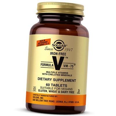 Multivitamin Without Iron, Iron-Free Formula VM-75, 60tab (36313211)