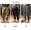 2025 Men's American Retro Harem Overalls - Thickened Spring/Autumn Casual Pants