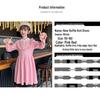 Girls' 2025 Princess Style Sweater Dress - Knitted Pullover for Spring & Winter, Korean Fashionable Wool Dress.