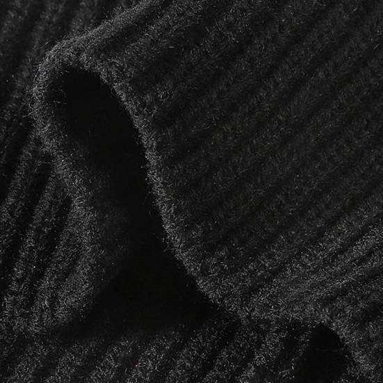 Pánská podzimní zimní pletená čepice Super měkká, vysoce elastická ultra-hustá jednobarevná pletená čepice odolná proti větru, Streetwear čepice