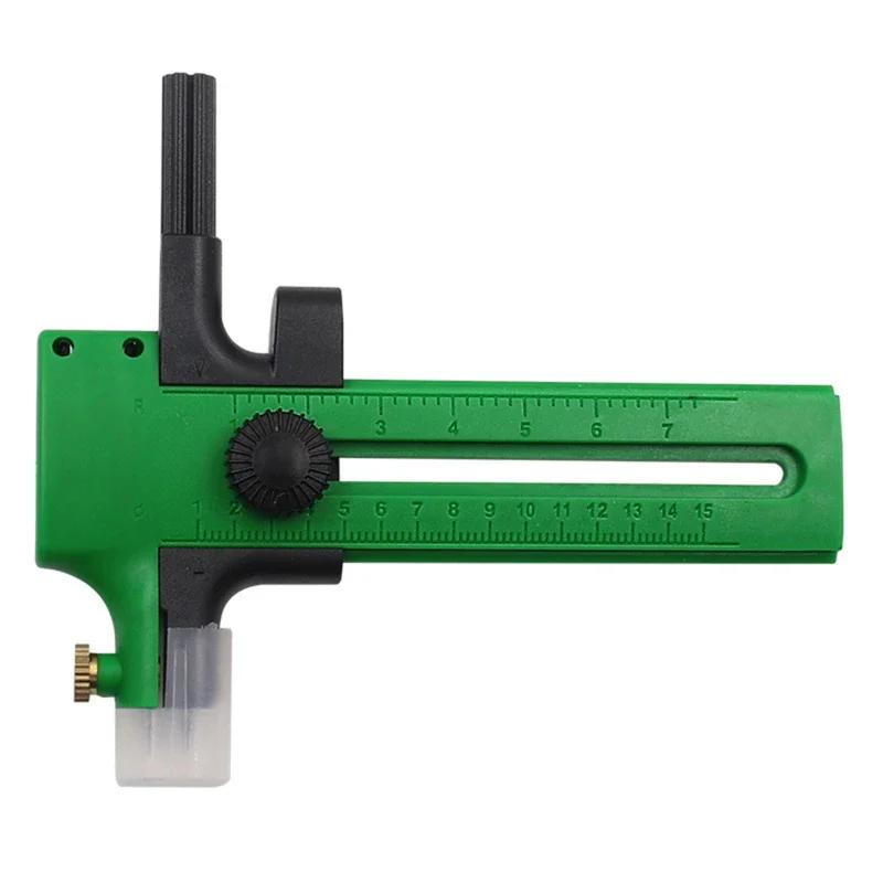 1 x Kreisschneider, verstellbares kreisförmiges Schneidewerkzeug für die Herstellung von Stoffhandwerk, DIY-Scrapbooking, Kunsthandwerk, Kreis-Papierschneider