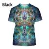 Colorful Animal Avatar 3D Printed Adult Casual Short Sleeved T-shirt