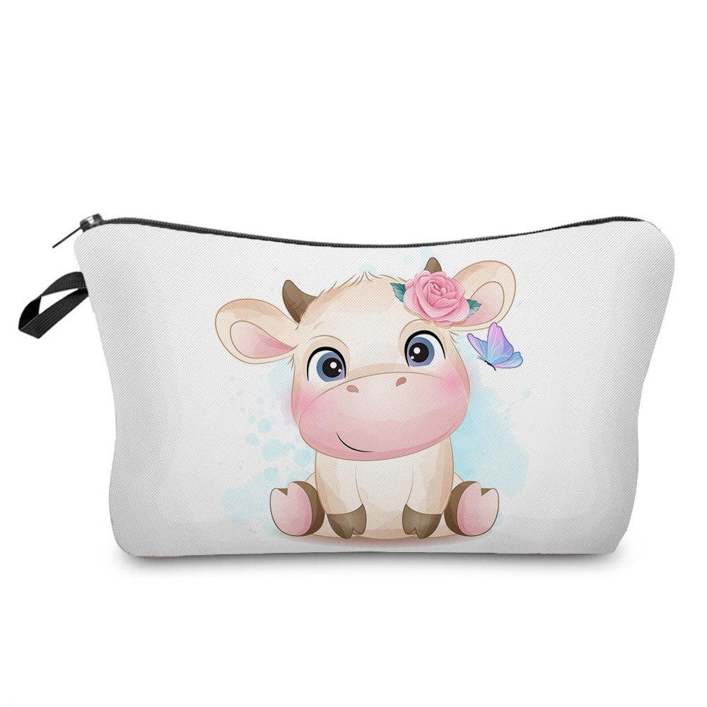 Women Animal Print Cosmetic Bag Toiletries Organize Travel Storage Case 6763