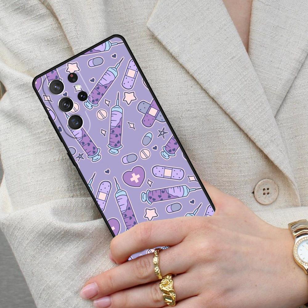 Cartoon Medicine Doctor Nurse SOFT Cell Phone Case for Samsung Galaxy S26 Ultra S25 S24 S23 S22 S21 S20 Note10 Cover