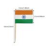100 Pieces Indian Flag Toothpicks, Flag Cocktail Picks, Mini Sticks, Cupcake Toppers
