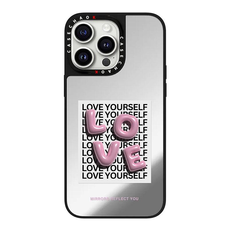 Black Love 16Pro für IPhone15ProMax für Apple 14Pro Einfache Handyhülle 13 Sturzsicher Trendmarke