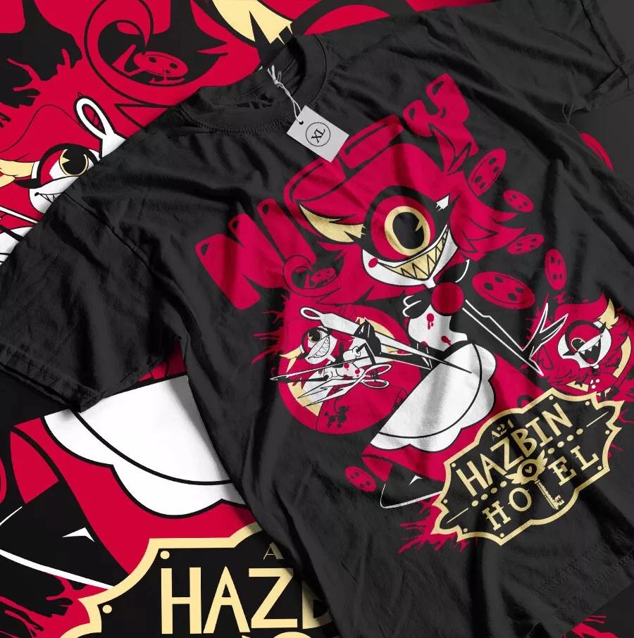 Nifty Hazbin Hotel Shirt Hazbin Hotel Fan Shirt Hazbin Hotel Movie Black Shirt S
