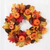 2026 Autumn Halloween Berry Pumpkin Wreath, Home & Door Decoration Vine Ring for Thanksgiving