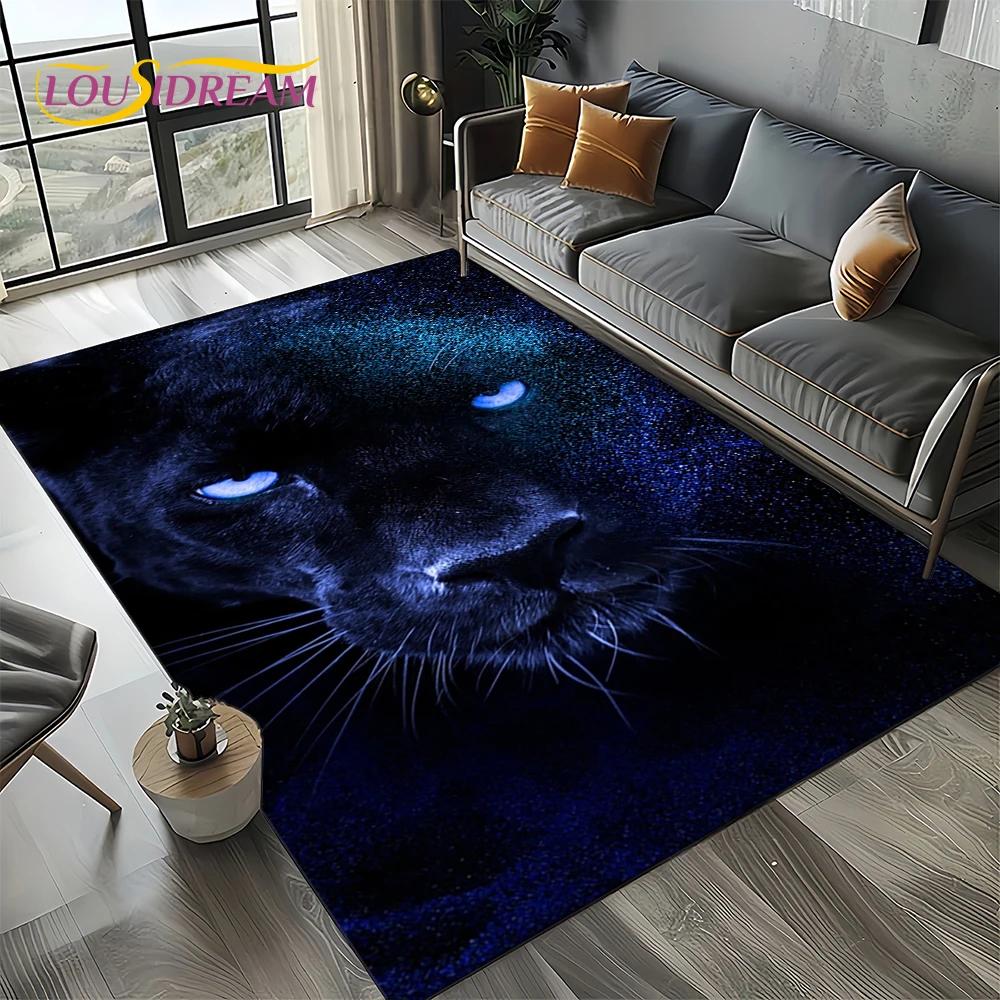 27 Style New Fierce Tiger Lion Leopard Beast Animal Wildlife Cartoon Carpet Rug for Living Room Bedroom Sofa,Non-slip Floor Mat