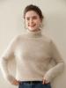 2025 Fall/Winter Women's High Neck Soft Five-Needle Thick Cashmere Sweater Base Layer