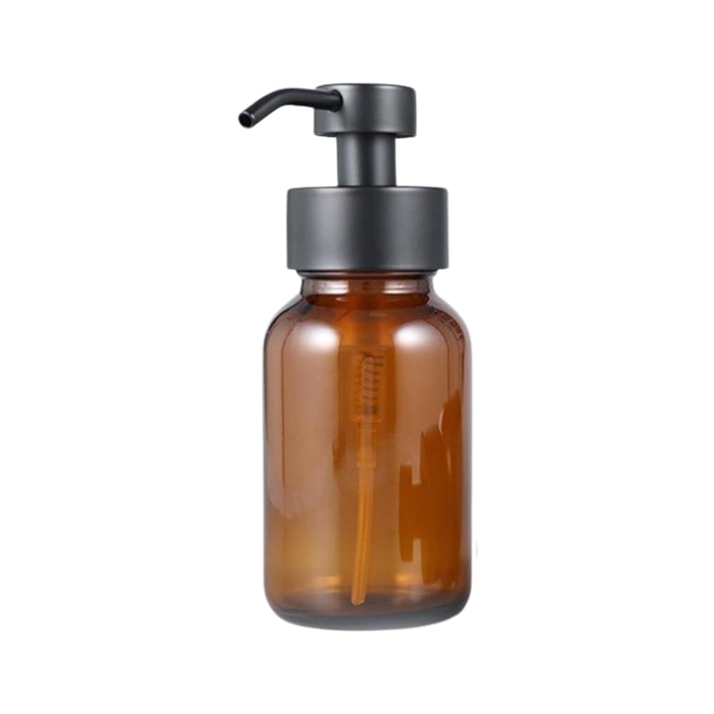 

Asdays Shampoo Dispenser, Soap Dispenser, Refillable Bottle, Stylish Foaming Bottle, Facial Cleanser Bottle, Glass Pump (250mL)