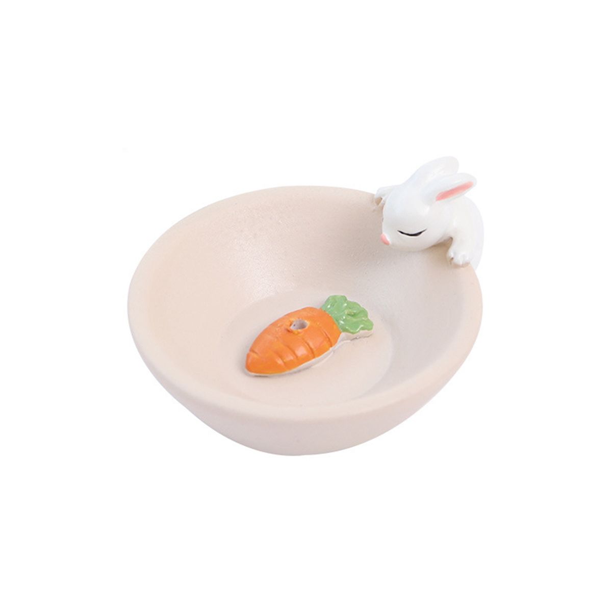 

Healing Cute Multifunctional Resin Ash Catcher Censer Rack Incense Holder Incesence Stick Holder bunny