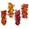 Feuilles d'érable artificielles à suspendre - AIMOONSA - 55 x 23 cm - 24 feuilles - Plastique et soie - Multicolore