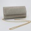 Chic Shimmer Clutch Purse, Compact Envelope Style Evening Bag with Gold Chain for Woman Crossbody Bags Parties Shoulder Purse
