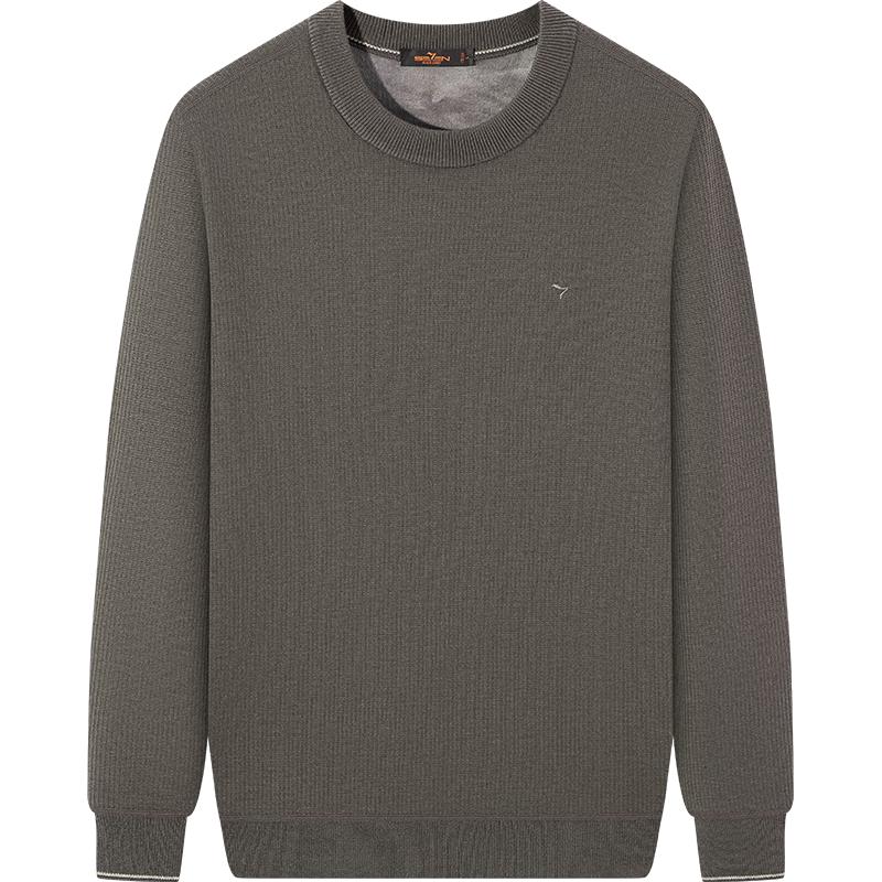 

SEVEN Men s Fleece Lined Wool Blend Pullover Sweater S