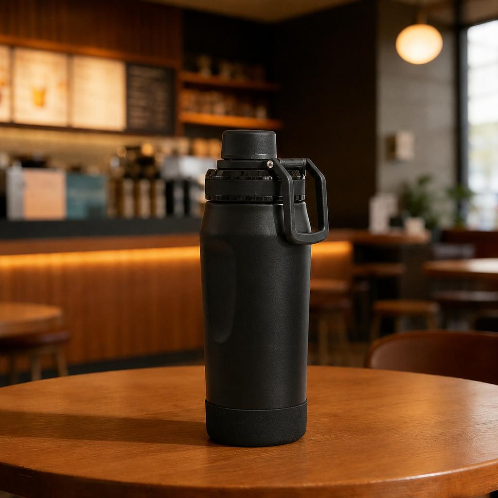 New Silicone Bottom Large-capacity Space Pot 0 Stainless Steel Thermos Cup Outdoor Portable Travel Kettle