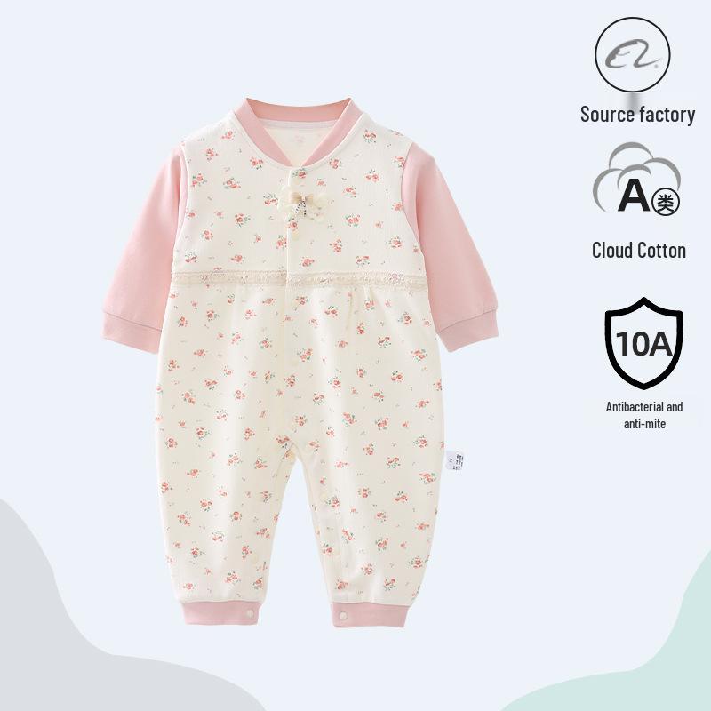 NATIONWIDE BESTSELLER: Class A Pure Cotton Baby Bodysuit - Newborn Spring & Autumn Romper Jumpsuit 90 cm