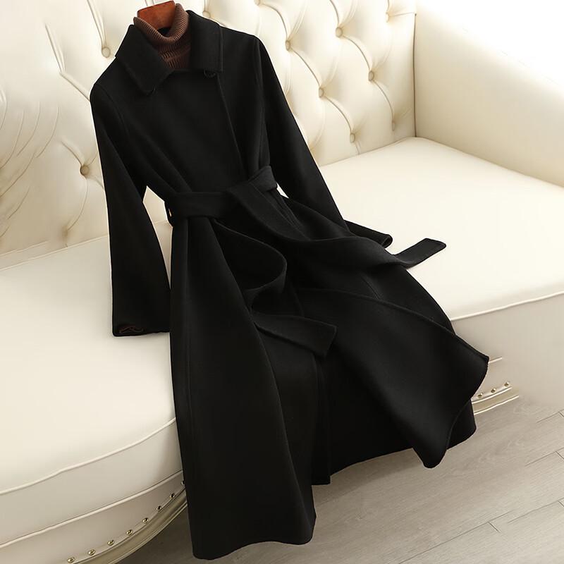 Kaiser Women's 100% Wool Double-Sided Long Coat