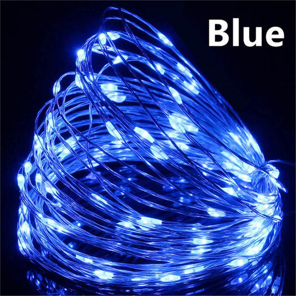 10M USB LED String Lights Copper Silver Wire Garland Light Waterproof Fairy Lights For Christmas Wedding Party Decoration KTY