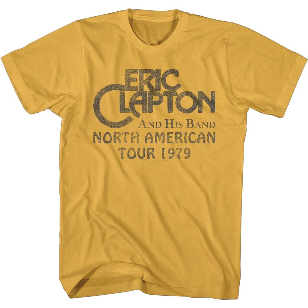 Eric Clapton And His Band North American Tour 1979 Men s T Shirt Rock & Blues L