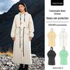 Fashionable EVA Rainproof Windbreaker: Lengthened, Waist-Cinching Travel & Hiking Rain Cape