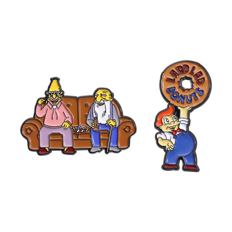 Anime Characters Enamel Pins Custom Cartoon Movie Peripherals Brooches Lapel Badges Funny Jewelry Gift for Kids Friends