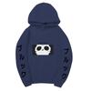 One Piece Blackbeard Hoodie, Skull Print Long Sleeve Pullover Hooded Sweatshirt Anime Streetwear With Sleeve Japanese Letter Print