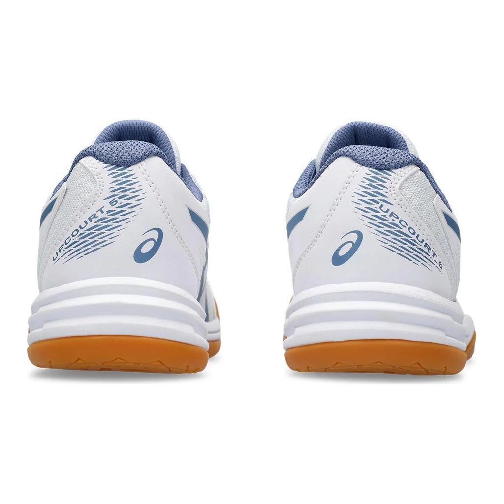 ASICS Upcourt 5 GS White Denim Blue Breathable Mesh Kids Training Sneakers 1074A039-105