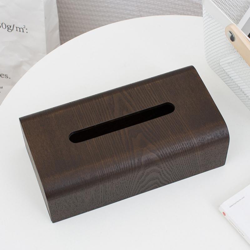Wooden Tissue Boxes Bedroom Napkins Storage Box Lavatory Creativity Toilet Paper Case Household Kitchen Organization Container