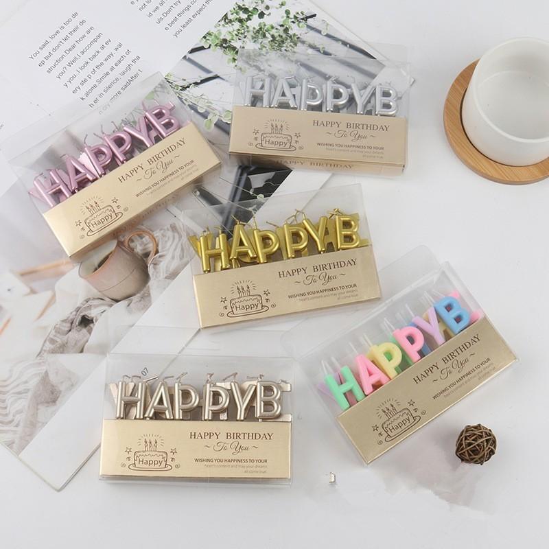 Birthday Candle Golden Christmas Children Romantic Party Cake Decoration Candle Light Digital Handmade Glow
